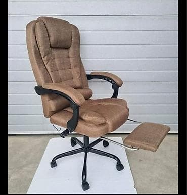 kancelarijske stolice pazari: Ergonomska kancelarijska/gejming stolica sa masažom – luksuzni štof — 1