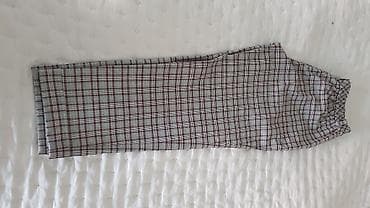 pantalone s: Ženske karirane pantalone - Kroj: ravne nogavice, srednji struk - — 2