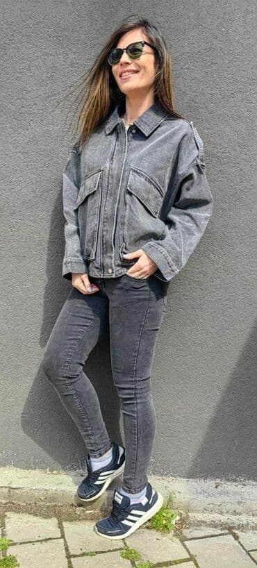 prolecne zenske jakne: Prolećna teksas jakna 2500din S do xl Oversize model Izuzetan teksas — 1