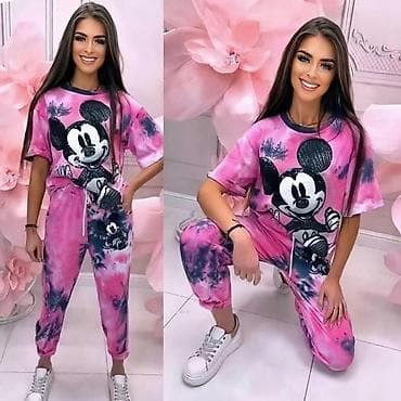 unit sport trenerke cena: Komplet siroka majica i donji deo trenerka sa Mickey motivom.Oversized — 9