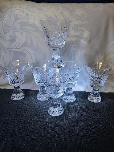 case za mladence uradi sam: Case kristal rucni rad Rogaska Slatina iz 70ih god. Case rucna — 1