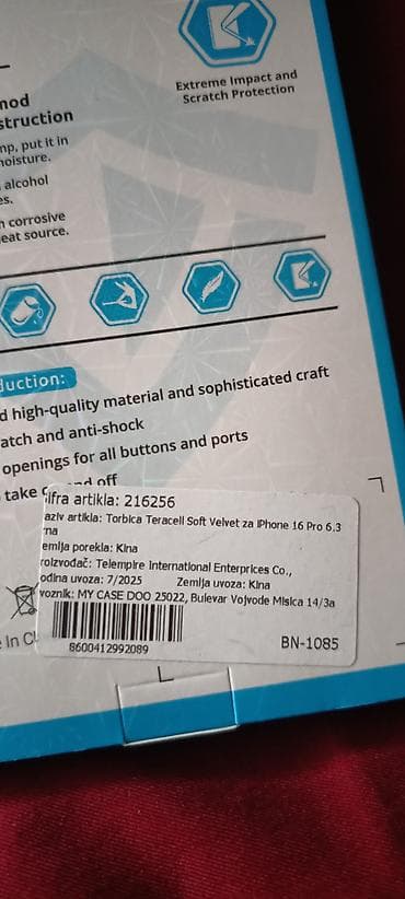 iphone za 50 eur: Maske za iPhone 16 pro 6.3 tri komada Teracell Giulietta (maslinasto — 7