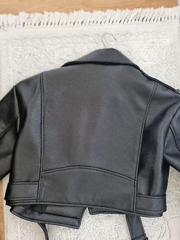 nova maskara: ZARA ženska biker jakna od eko kože, crna. Veličina M Nova - Klasičan — 3