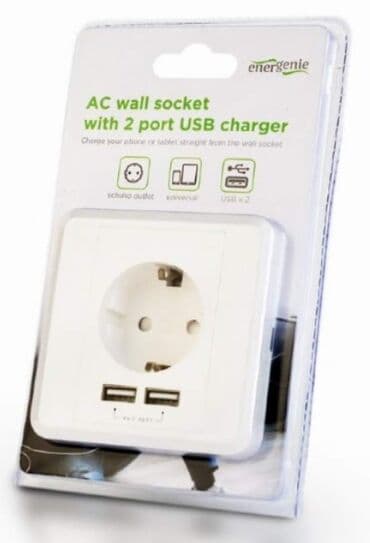 španer za žabice: Cena 1500 din EG-ACU2A2-01 AC Suko za utikac 2 porta USB punjac, 2.4A — 1