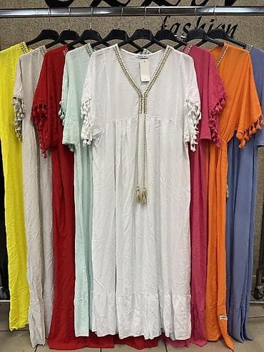 kardigan s: Ženska letnja haljina – boho/kaftan kroj, midi dužina 2200 Din S M L — 2