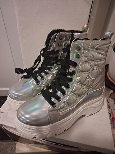 hit shoes anatomic: High boots, 38, color - Silver — 3