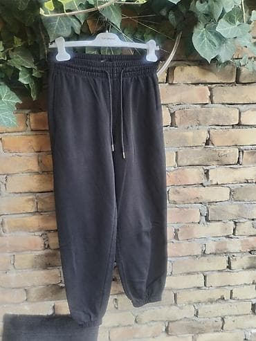 H&M trenerka – model sa elastičnim strukom i učkurom, rebrastim
