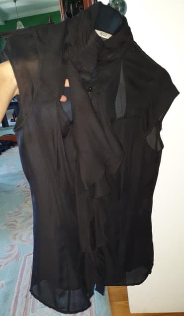 tunika boho style: Guess, S (EU 36), Single-colored, color - Black — 3
