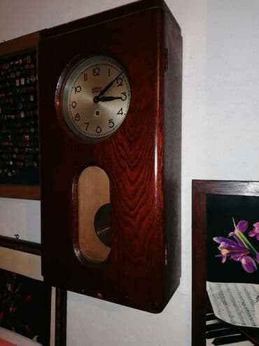 pepco kutije za igracke: Wall clock, color - Brown, Used — 1
