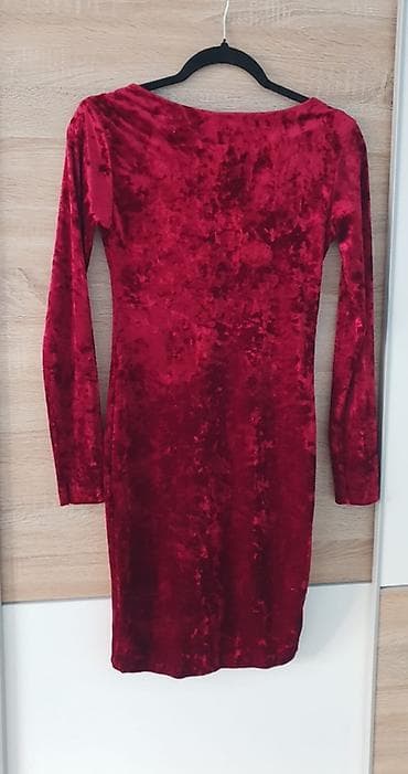 Haljine: Elegantna haljina od pliša – Asprin Fashion - Model: uska, midi — 2