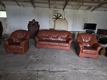 Matresses: Kožna garnitura za sedenje – 1 - Komplet obuhvata: trosed i dve at lalafo.rs — 2 Matresses: Kožna garnitura za sedenje – 1 - Komplet obuhvata: trosed i dve — 2