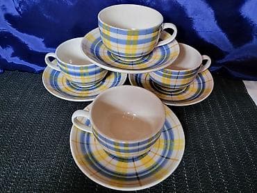 Solje nove iz 80ih.god.rucno oslikane pa glazirane Blue Elephant — 4