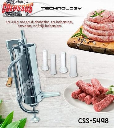 Mašina za punjenje kobasica i pravljenje ćevapa CSS-0din Idealno