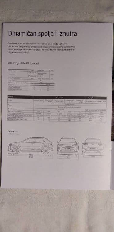 test iz srpskog za 3 razred: Prospekt Kia Stonic, 16 str. 27 x 18 cm.srp. Prospekt Kia XCeed, 24 — 3