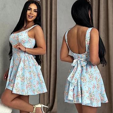 balextra haljine: 🍒Mini haljine sa širokom suknjom i cvetnim/voćnim printom
✅2800 din — 4