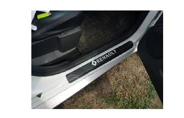 adapter za auto upaljač sa 220v na 12v: Stikeri za prag automobila - karbon RENAULT Stikeri za prag — 5