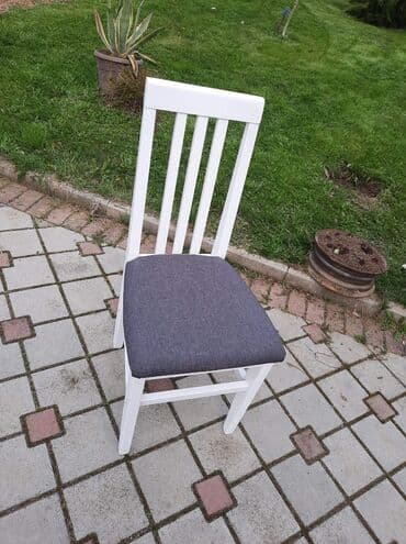 bele stolice: Stolice tarabice u hrast braon 30e a bela 32e — 1