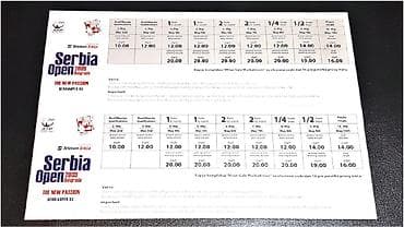 karta srbije auto: Dve vezane ulaznice VIP karte za teniski meč Srbija Open 2009 — 2