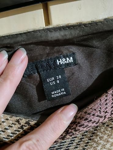 sandale s platformom: H&M ženska suknja, veličina EUR 38 (US 8). - Kroj: ravna — 2