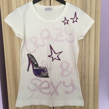Women's T-shirts and tops: XL, color - White — 1