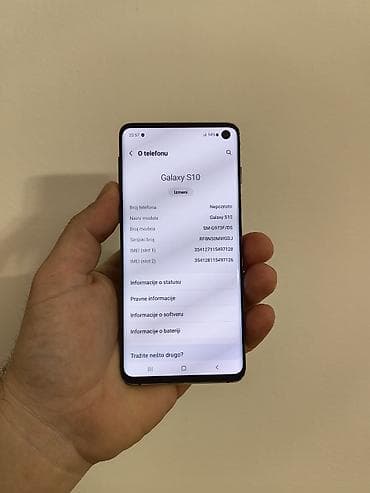 samsung 355v: Samsung S10 plavi dual sim sim free, sa 8/128 gb memorije. Dobro — 2