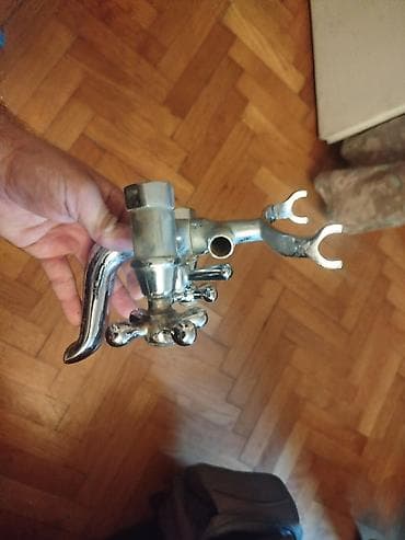 jisk ogledala: Stara retro baterija slavina za kupatilo kadu vintage Nepoznato — 10