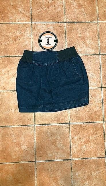 Suknje: Ženske suknjice – komad 100rsd 1) Tamnoplava teksas mini suknja sa — 1