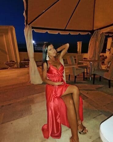 leprsava haljina: Color - Red, Cocktail, With the straps — 1