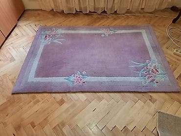 tepih spajdermen: Ručno tufovani tepih sa floralnim motivima - Dimenzije (procena sa — 2