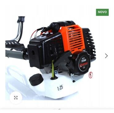 noz za kosacicu: Motor: dvotaktni, vazdušno hlađeni – Snaga: 5,2 Ks 3.8kw – Max obrtaj — 6