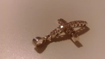 srebrna ogrlica sa krsticem: Material: Silver, New — 1