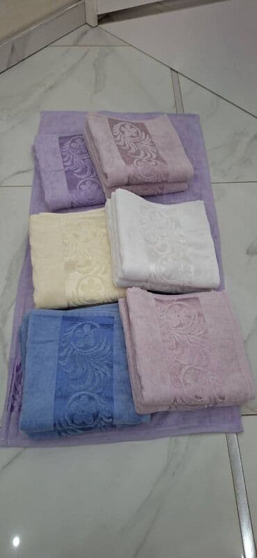 Vaze i saksije: Set peškira, Cvetni, bоја - Šareno — 2