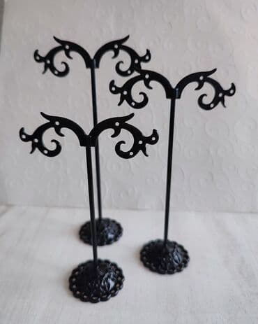 pejzaži ulje na platnu: Set od tri veoma dekorativna držača za minđuše Svaki za po četiri — 1