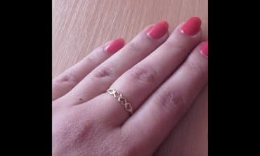 Usluge u domaćinstvu: Nakit - prsten. Pozlaćen prsten. Veličina 6/13/53 — 1