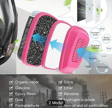 Mašine za čišćenje i održavanje: ✅ Zaštitna maska za celo lice 60923 + filteri Nova profesionalna — 5