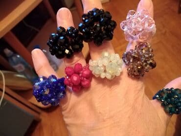 kutija za nakit za devojcice: Women's ring, Handmade, Material: Cubic zirconia, Crystal — 7