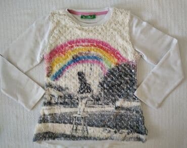 benetton veličine za decu: Okrugli izrez, Dug rukav — 5