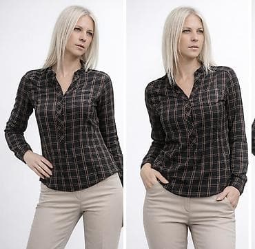 Lične stvari: Ženska košulja sa kariranim dezenom - Boja: tamna osnova — 3