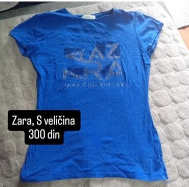 max mara sakoi: Plava ženska majica kratkih rukava marke Zara. Karakteriše je natpis — 1