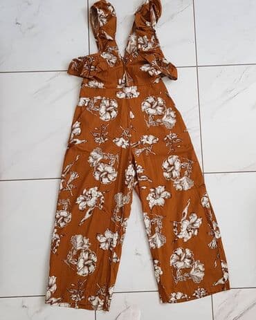 c a kombinezoni: M (EU 38), Floral, color - Brown — 2