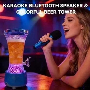 Bluetoot tocilica za pice SPK-H01 Karaoke Beer Tower, inovativni na lalafo.rs Bluetoot tocilica za pice SPK-H01 Karaoke Beer Tower, inovativni