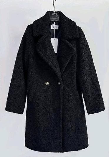 la coste torba: Ženski teddy kaput sa krznastom teksturom - Dizajn: klasičan kroj do — 1