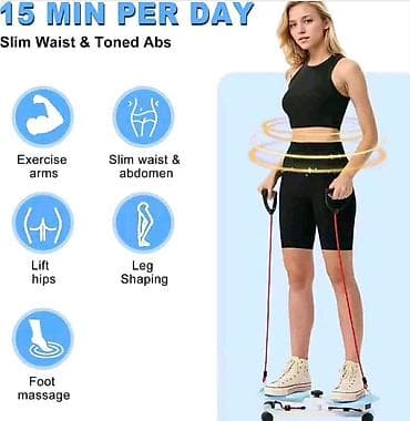 gym jobs lonsdale: Twist Stepper sa elastičnim trakama – Komplet za vežbanje kod kuće — 1