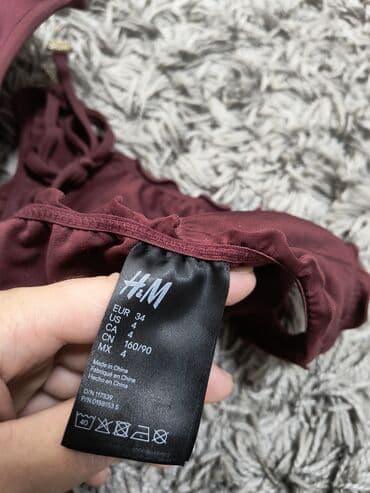 new yorker srbija pidzame: XS (EU 34), Polyester, Single-colored, color - Burgundy — 5