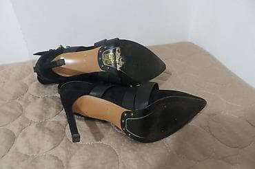 crne stikle na vezivanje: BALMAIN PARIS br 38 ITALY bez mana greske mozda jednom obuvene — 6