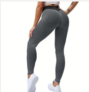 sive helanke: S (EU 36), Lycra, color - Grey, Single-colored — 1