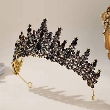 ranac novi sad: Luksuzna kruna/tiara – barokni dizajn sa kristalima - Elegantna — 8