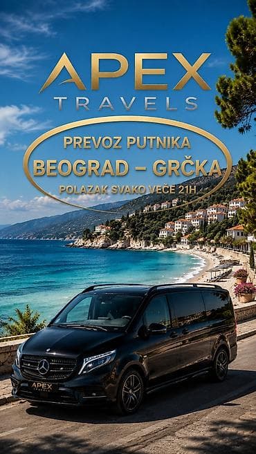 prevoz robe kombijem: APEX TRAVELS – Prevoz putnika Beograd – Grčka - Linija: Beograd – — 1