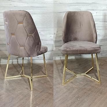 Donji delovi trenerke: Barske/dining stolice sa zlatnim metalnim nogama i mekanim — 3