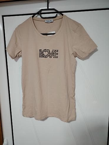 gajic majice: Pamučne majice kratkih rukava sa printom “LOVE” - Model: klasičan — 2